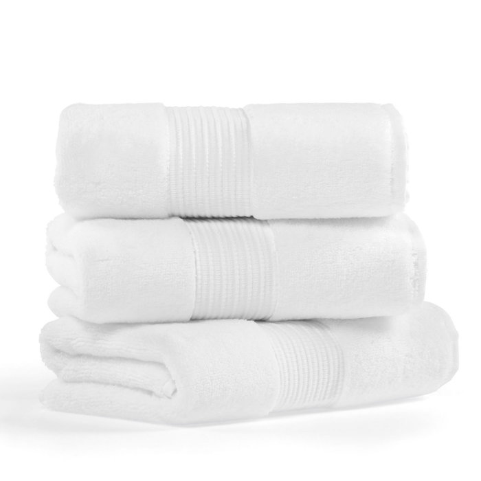 Mijölnir Chicago Bath Toalla de Baño Blanca 70 x 140 cm 450 gr/m² 100% Algodón de Lujo